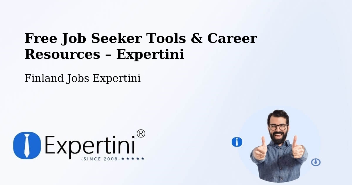 Free Job Seeker Tools & Career Resources – Finland - Finland Jobs Expertini
