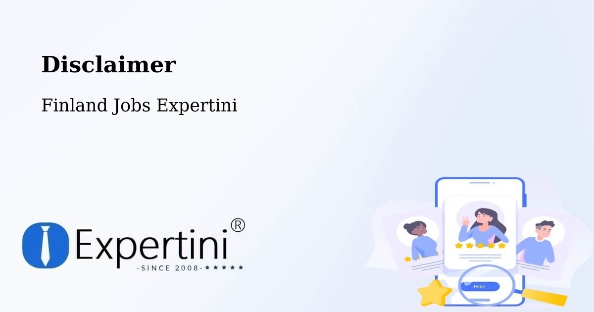 Disclaimer – Finland - Finland Jobs Expertini