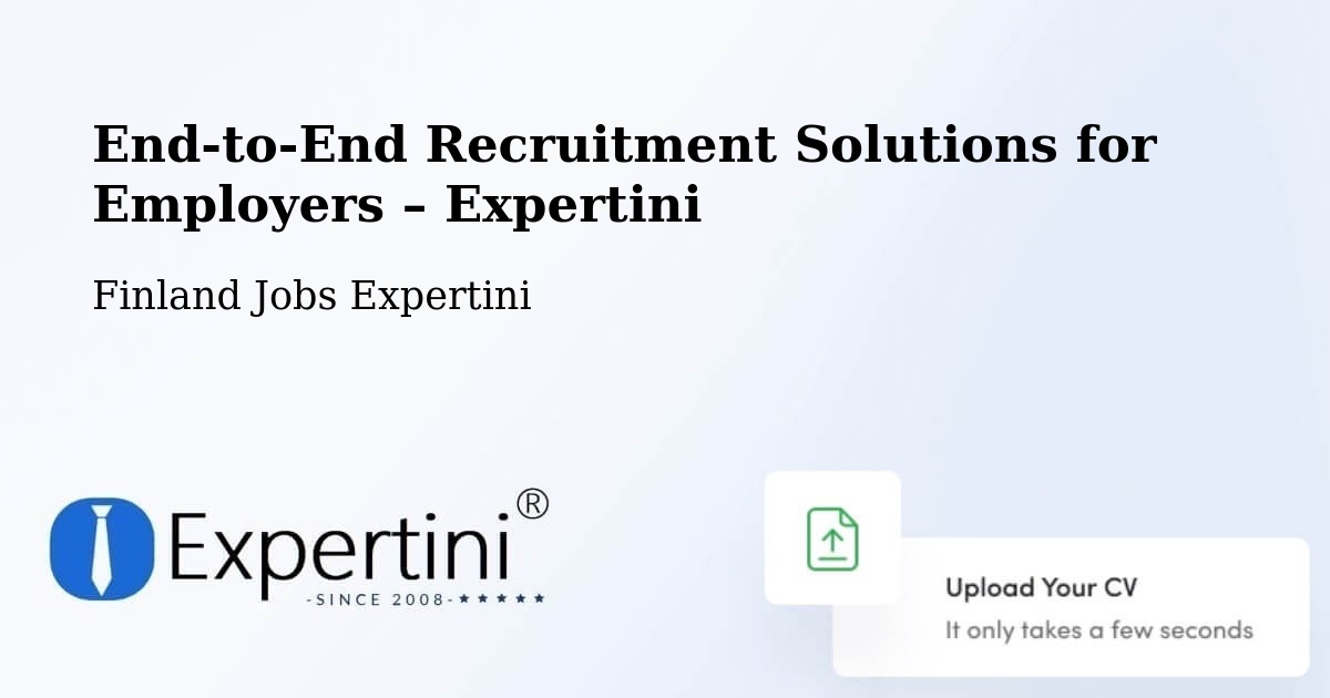 Recruitment Solutions for Employers – Finland - Finland Jobs Expertini